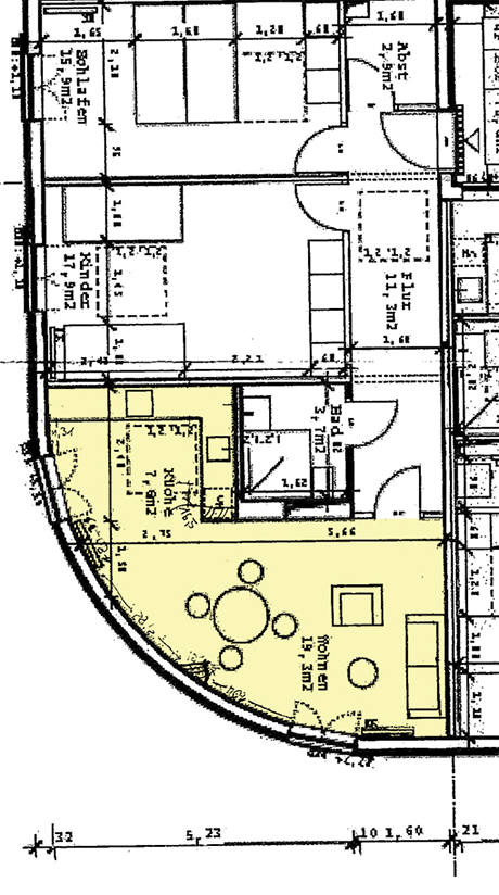 Grundriss_Wohnprojekt 6, München Gern / Dantestraße